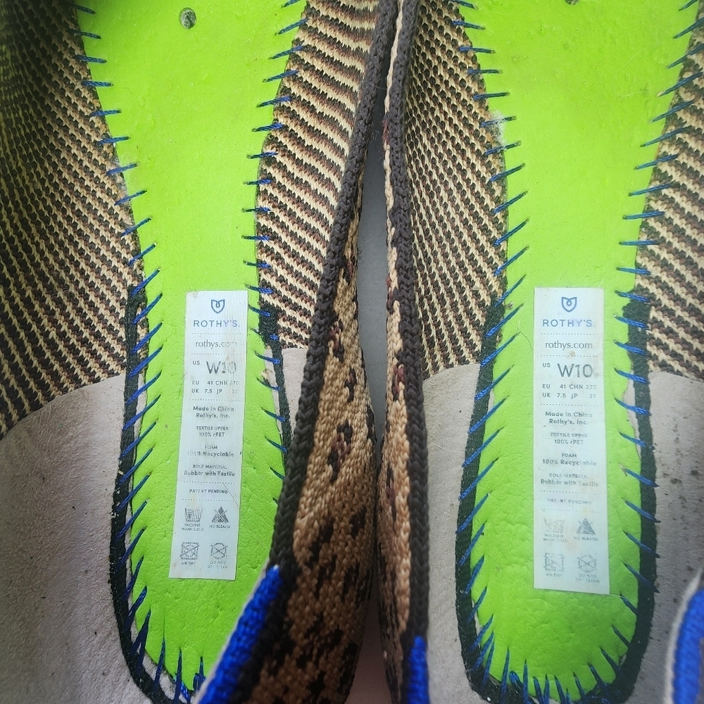 Rothy's | Leopard Rount Toe Flats, size 10 - Picture 7 of 11